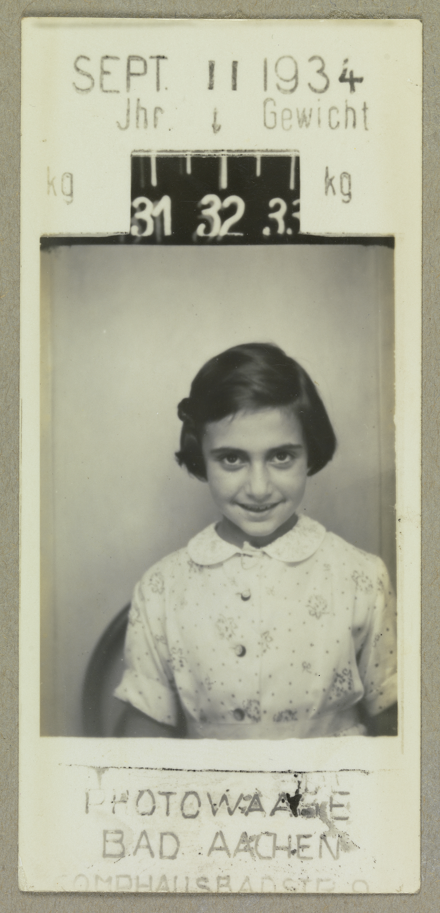 Margot in Aachen 1934